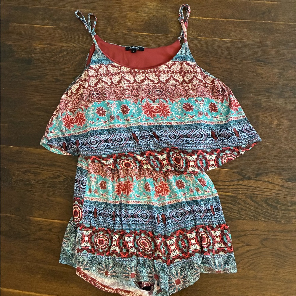 Ambiance colorful romper size M